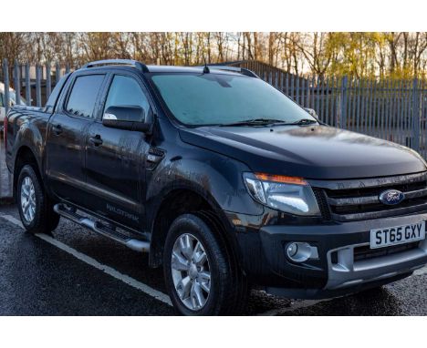 FORD RANGER WILDTRAK 4X4 Tdci DOUBLE CAB PICK UP AUTOMATIC MOTOR CAR,Registration ST65 GXY, diesel, colour black, 3198cc, fir