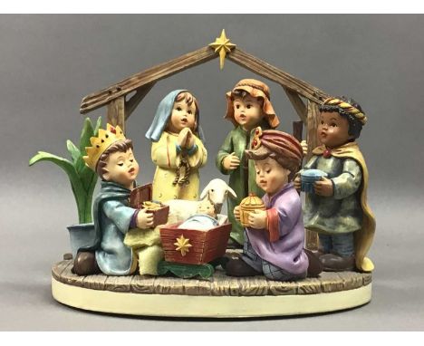 HUMMEL GROUP OF 'O HOLY NIGHT 2016',along with other ceramics including Nao and Leonardo