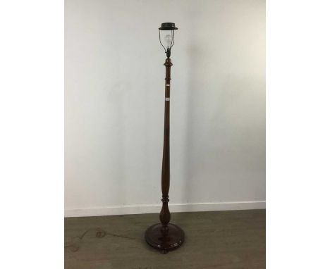 MAHOGANY FLOOR LAMP,176cm high