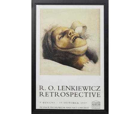 * ROBERT OSCAR LENKIEWICZ (BRITISH 1941 - 2002),R O LENKIEWICZ RETROSPECTIVE 1997 SIGNED POSTER lithograph poster on paper, s