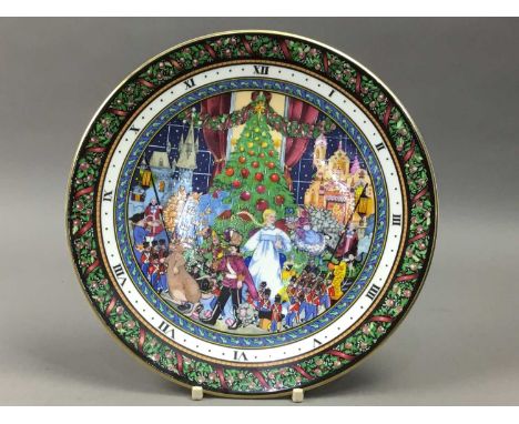 COLLECTION OF COLLECTORS WALL PLATES,including Christmas themes by Royal Albert 'Old Country Roses', also Royal Worcester and