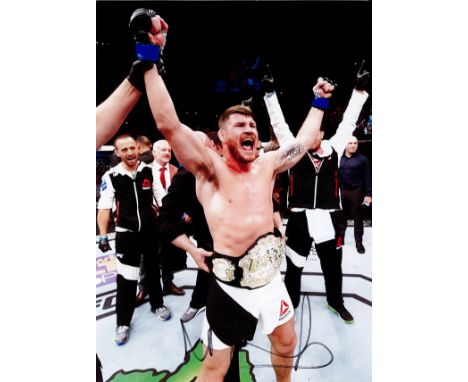 UFC Michael Bisping signed 12x8 colour photo. Michael Gavin Joseph Bisping ( born 28 February 1979) is an English sports anal