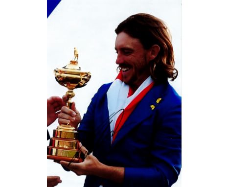 Golf Tommy Fleetwood signed Ryder Cup 12x8 colour photo. Thomas Paul Fleetwood (born 19 January 1991) is an English professio