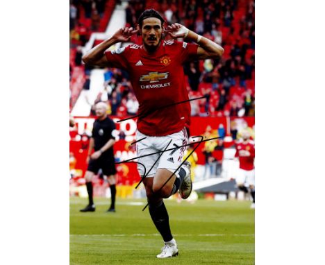 Football Edinson Cavani signed Manchester United 12x8 colour photo. Edinson Roberto Cavani Gómez ( born 14 February 1987) is 