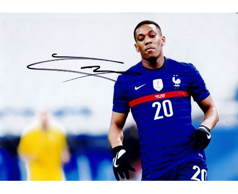 Football Anthony Martial signed France 12x8 colour photo. Anthony Jordan Martial (born 5 December 1995) is a French professio