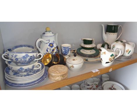 Spode "Green Velvet" china coffee set and other china