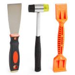 Boxed Glazing Tool Kit 3pcs Putty Tool Rubber Mallet Hammer . - P4.