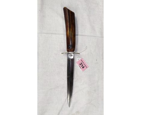 A RODGERS hunting knife with stag horn handle 26cm 