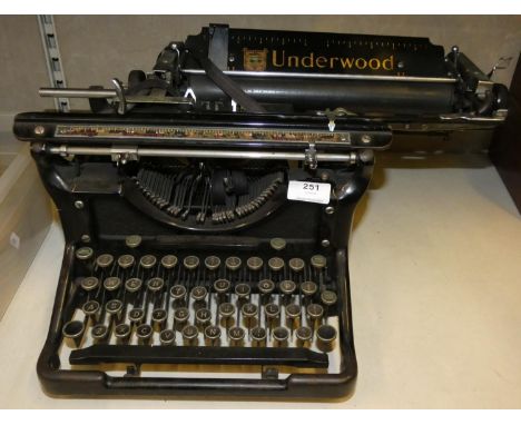 An early Underwood typewriter. 