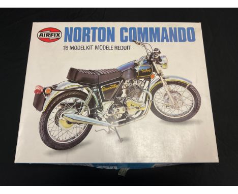 Model kits - an Airfix Norton Commando model kit, 1/8 scale, 20480-6, boxed 