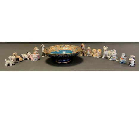 Ceramics - Wade Whimsies Disney characters, Jock, Scamp, Toughy, Boris, Peg, Daschie, Tramp, Dumbo etc 13 in total; Royal Wor