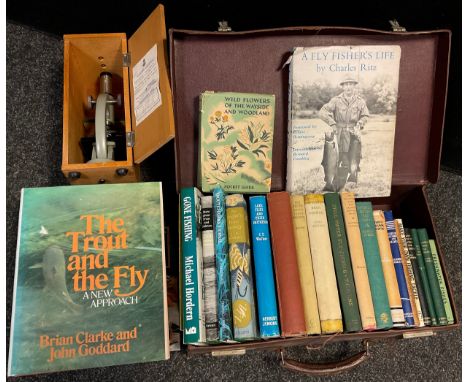 Books - Fishing, fly-fishing - The Floating Line for Salmon and Trout, Anthony Crossley;  Lake flies and their imitation, C. 