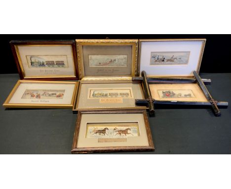 Boxes &amp; Objects - Thomas Stevens Stevengraphs - woven silk panel 'The Present Time', 60 Miles and Hour, 4.5cm x 14.5cm, m