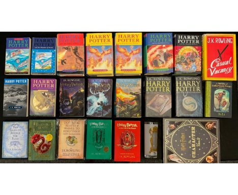 Rowling  J K, Harry Potter books etc inc Miss Print First Edition, Half Blood Prince, 11 Owls, page 99, Goblet Of Fire First 