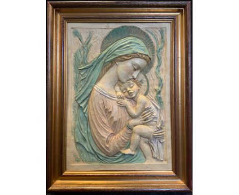 Carved wall panel - Bertagna 43cm x 40cm 