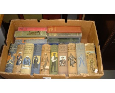 Box of vintage childrens books mainly Percy F Westerman