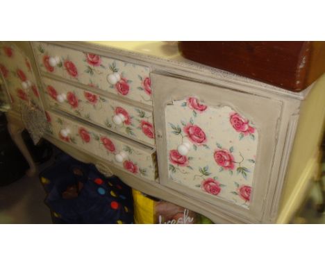 Vintage painted sideboard on cabriole legs