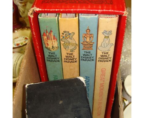 Vintage childrens books including Walt Disney Parade boxed set