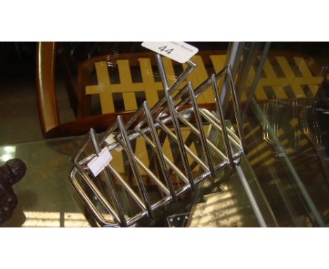 Plated Art Deco style toast rack