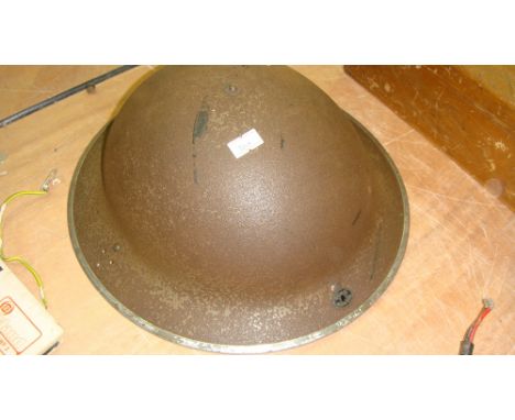 World War II tin helmet