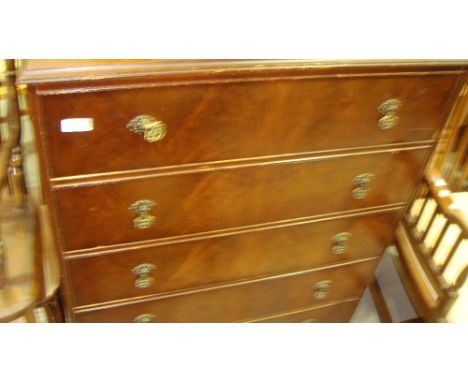 Vintage walnut chest of drawers