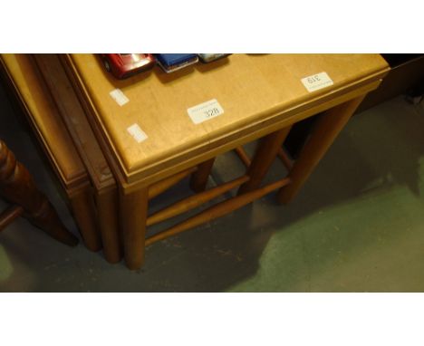 Nest of light beech tables