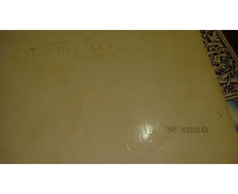 Assorted vinyl records including Beatles PCS 7027 with insert, PCS 7096, PCS 3045 Stereo, PCS 7067 Stereo No. 0339242, French