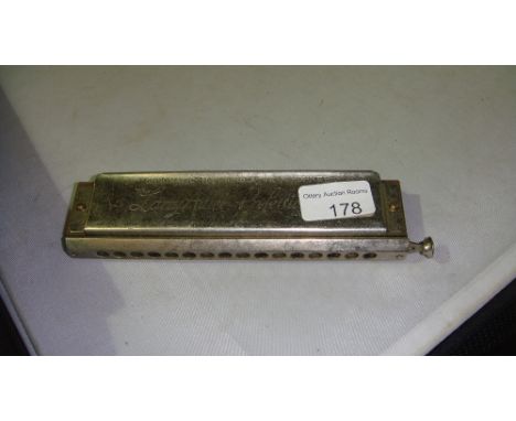 Vintage Larry Adler Hohner chromatic harmonica 