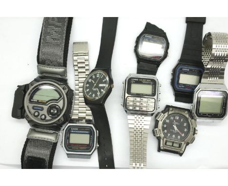 Collection of mixed Casio digital wristwatches. P&amp;P Group 1 (£14+VAT for the first lot and £1+VAT for subsequent lots) 