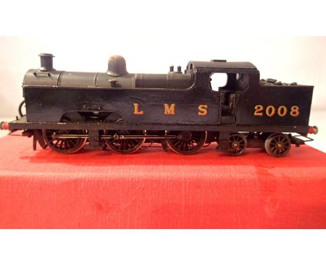 OO scale kitbuilt, white metal 0.6.4 tank, LMS Black, 2008 Flat Iron, very good build/finish, in storage box. P&amp;P Group 1