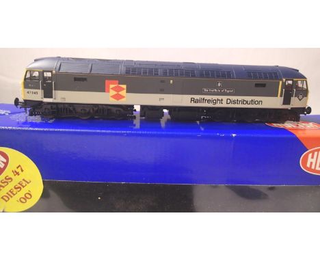 Heljan 4630, Class 47, The Institute Of Export, 47245, Railfreight Distribution, in excellent condition, box with wear. P&amp