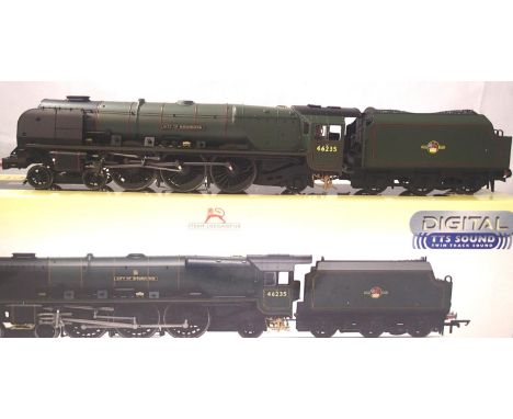 Hornby R3509 TTS Coronation Class, City Of Birmingham, BR Green, 46235, Late Crest, in excellent condition, boxed. P&amp;P Gr