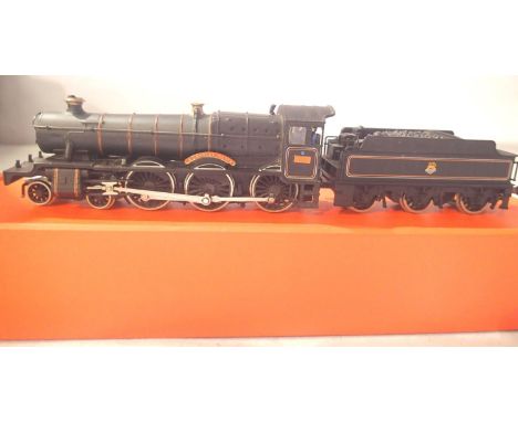 Bachmann Ramsbury Manor, 7828, BR Black, Early Crest, in very good to excellent condition, crew fitted in storage. P&amp;P Gr