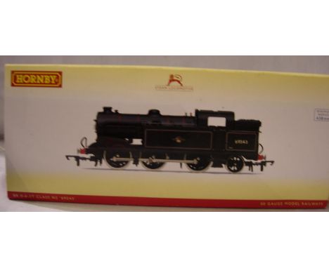 Hornby R3188 Class N2, Black Late Crest 69543. Near mint condition, box with wear. P&amp;P Group 1 (£14+VAT for the first lot