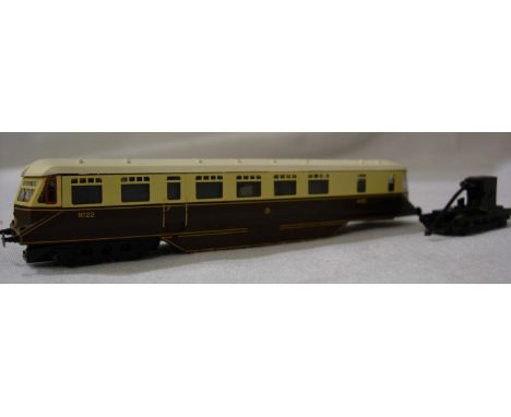 N gauge Farish rail car, GWR cream/brown, requires attention, for spares/repair. P&amp;P Group 1 (£14+VAT for the first lot a