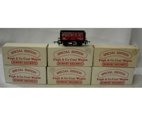 Six Hornby special edition wagons, R010 Pugh &amp; Co Coal. Excellent condition, wear to boxes. P&amp;P Group 1 (£14+VAT for 