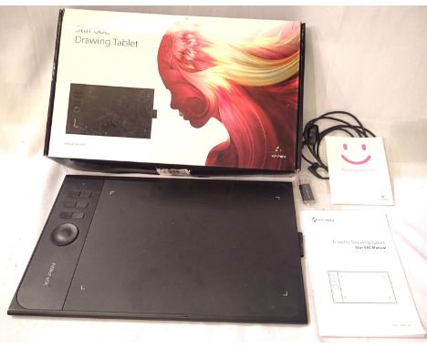 XP-PEN Star 06C graphic drawing tablet with manual, boxed. P&amp;P Group 2 (£18+VAT for the first lot and £3+VAT for subseque