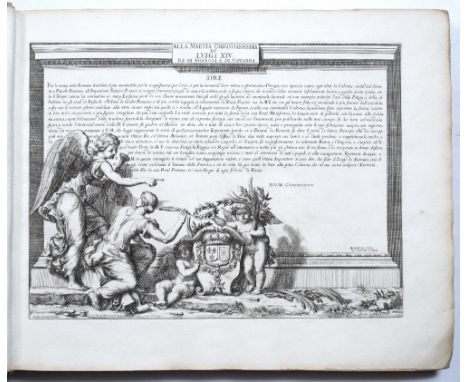 BARTOLI, Pietro Santi and DE ROSSI, Gio. Giacomo , Colonna Traina Eretta dal Senato e Popolo Romano... with dedication page t