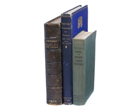 OXFORD INTEREST:- THOMAS, Edward and FULLEYLOVE, John, 'Oxford'. A &amp; C Black, London 1903. full tooled leather with armor