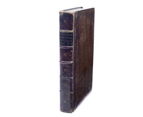 HALTAUS, Christiani Gottlob, Glossarium Germanicum Mediiaevi, 2 vols in one, Gleditsch Leipzig 1758, late full leather with b