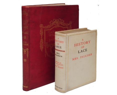 THOMSON, W.G. Tapestry Weaving in England, Batsford, 1914. Fo. Glt. Cl. Tog.with PALLISER, Bury, Mrs. History of Lace. Revise