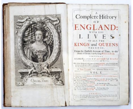 MILTON, John, DANIEL, Samuel, HABINGTON, John et al, 'A Complete History of England with the Lives of the Kings and Queens th
