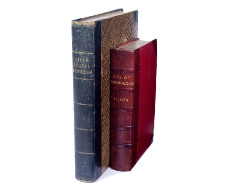 ALISON, Archibald, The Military Life of John 1st, Duke of Marlborough, Blackwood, Edinburgh 1848. 8vo. 1/2 calf and red cloth