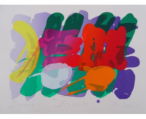 Albert Irvin (1922-2015), colour screen print, Idonia, signed and inscribed in pencil, sheet size 18" x 24", unframed