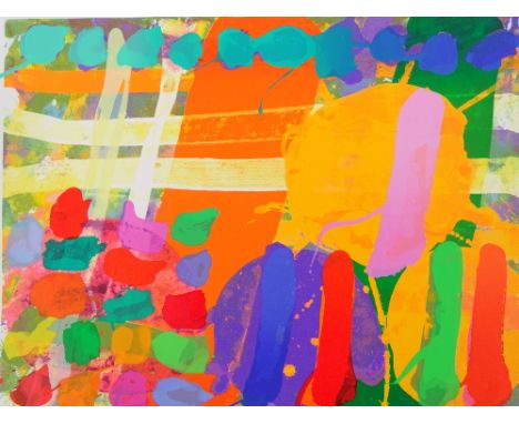 Albert Irvin (1922-2015), colour screen print, Berthon, signed in pencil, 1991, image size 15.5" x 20.5", unframed