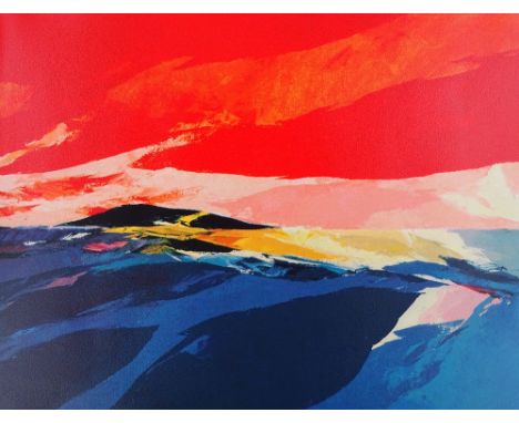 Donald Hamilton Fraser (1929-2009), colour screen print, Hebrides, signed in pencil, printer's proof no. 1/5, image size 22" 