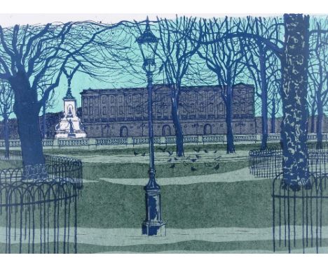 Robert Tavener, colour lithograph, Green Park, signed in pencil, no. 23/70, sheet size 21" x 28", unframed