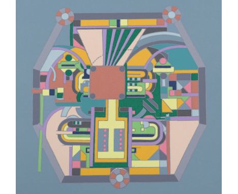 Eduardo Paolozzi (1924-2005), colour screen print (unique colourway), abstract composition, signed in pencil, 1986, artist's 
