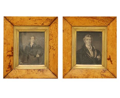 Sir Robert Peel &amp; Arthur Wellesley, 1st Duke of Wellington election promotions,etchings, with signed cards on rear11 x 8.