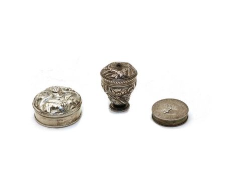 A George III silver counter box, by Samuel Pemberton, Birmingham 1794, the central adjustable arrow enclosed by number '1-12'